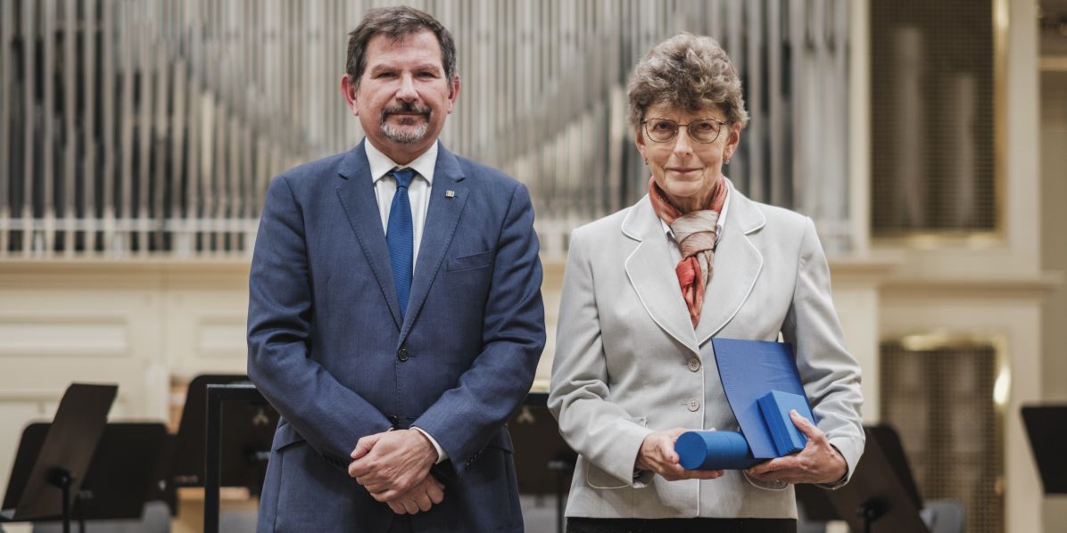 Foto: Martin Indruch Za dlouhodobou vynikající pedagogickou činnost obdržela loni v září Cenu rektora také Marie Budíková.