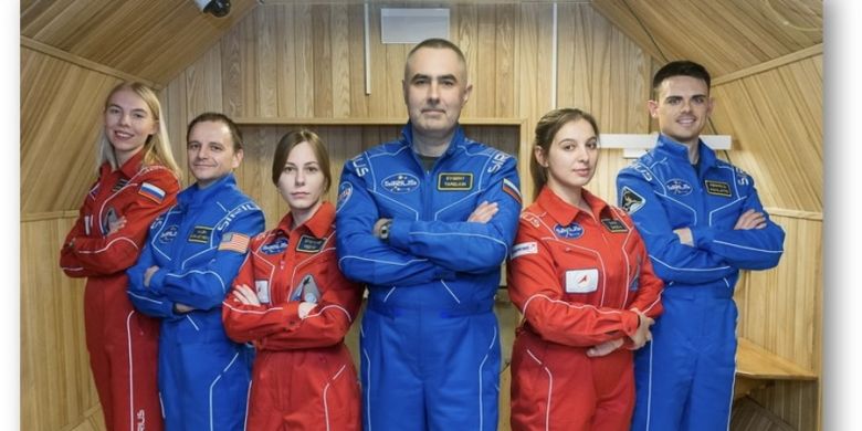Posádka SIRIUS-19, Izolační experiment, NEK, 2019; zdroj: Projekt SIRIUS 2017–2027, archiv IBMP RAS a NASA