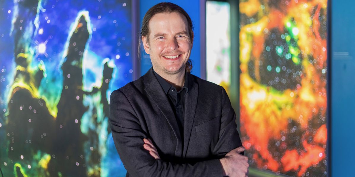 Astrofyzik Norbert Werner. 