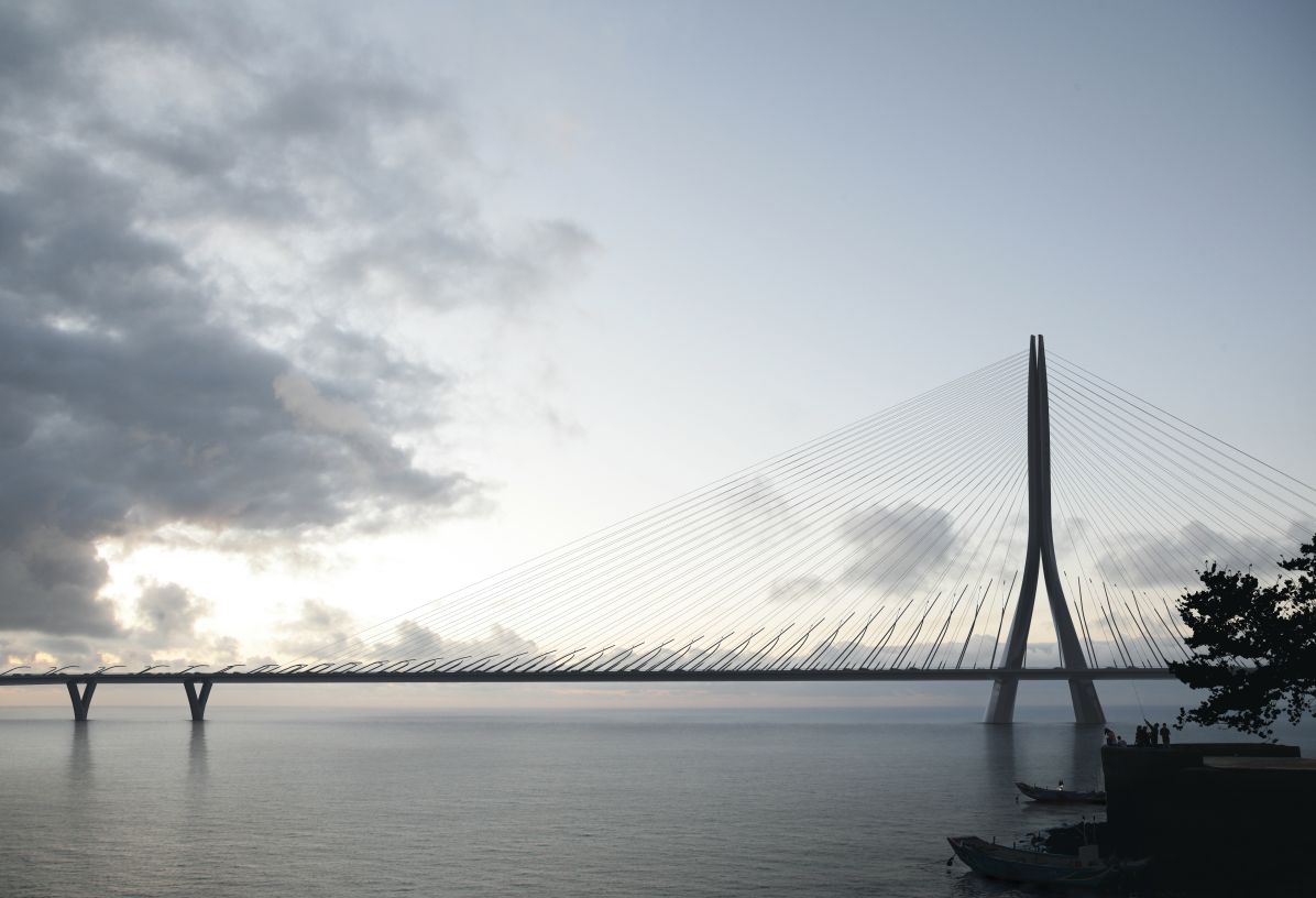 Danjiang Bridge / Taipei, Taiwan. Design credit: Zaha Hadid Architects / Lead designer: Saman Saffarian / Visualisation credit: MIR