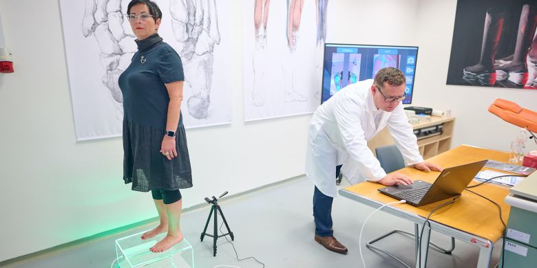 Diagnostika pohybového aparátu v laboratoři na UTB. Foto: UTB