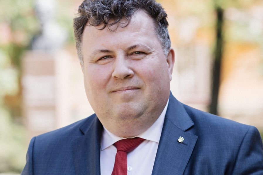 Volodymir Bugrov, rektor Kyjevské národní univerzity Tarase Ševčenka. 