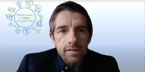 Graeme Atherton, ředitel britské organizace National Education Opportunities Network (NEON). Foto: Screenshot konference WAHED24.