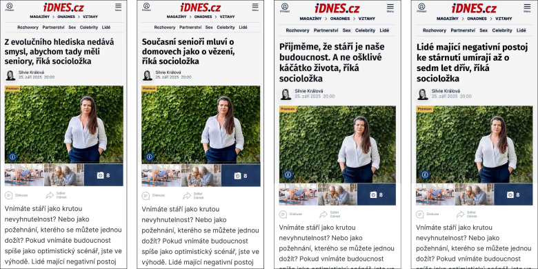 Jak se vyvíjel nepovedený titulek rozhovoru se socioložkou Lucií Vidovićovou.