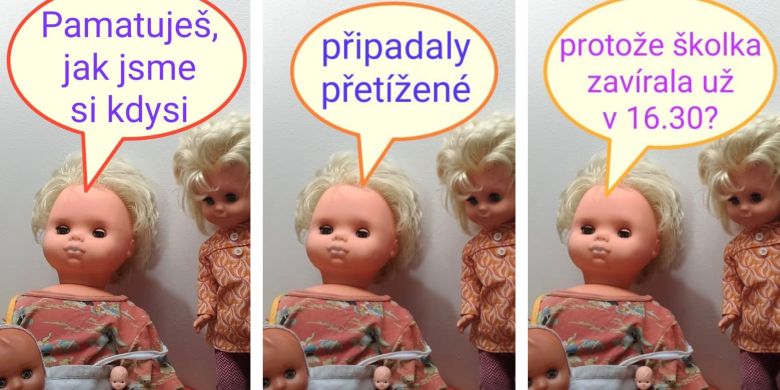 Ilustrace k tématu ženy vědkyně v pandemii pocházejí z dílny Lucie Jarkovské z Pedagogické fakulty Masarykovy univerzity, která založila Duo docentky a věnuje se popularizaci zejména sexuální výchovy formou stand-up comedy. Vloni při jarním lockdownu se s dětmi přesunula na chalupu, kde našla i svoje panenky z dětství. Na Facebook začala vkládat jejich „bublinové“ komentáře k současné situaci, z nichž mnohé reflektují i nesnadnou pozici žen.