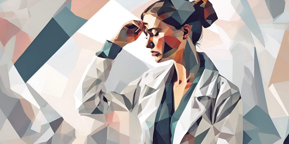 Ilustrace: Stable Diffusion Longread: Duševní zdraví vědců a vědkyň. Co jim hrozí víc než jiným lidem a jak tomu předejít.