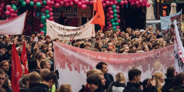 Foto: Archiv autorů Tisíce studentů v celém Dánsku protestovaly 5. října.