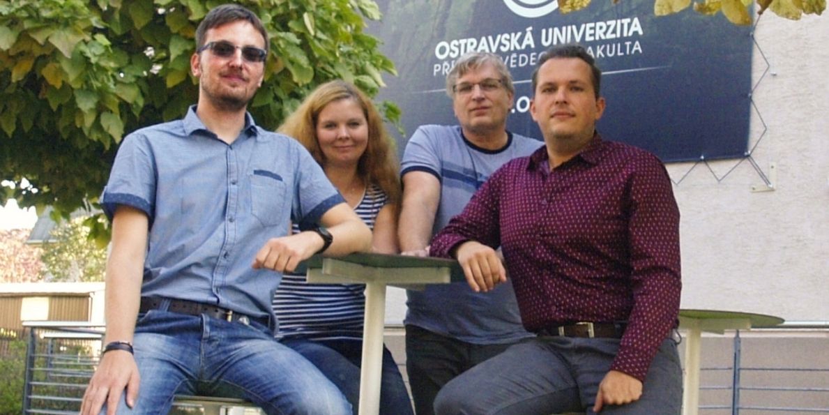 Členové výzkumného týmu extrémní dlouhověkosti (zleva): Martin Bartas, Adriana Volná, Petr Pečinka a Jiří Červeň. Foto: Archiv M. Bartase