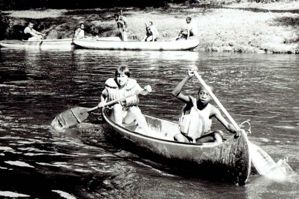 Výlet namibijských dětí do Annína, 1989.